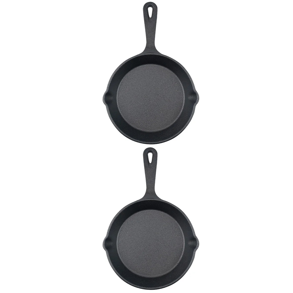 2pcs Mini Cast Iron Skillet Non-stick Frying Pan D613692