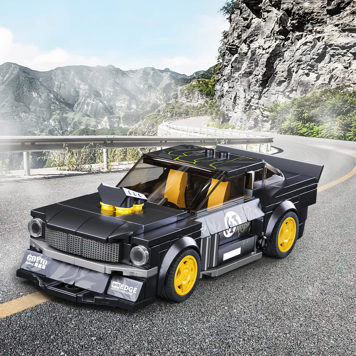 Black Car Building Block Set I556312