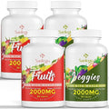 2000 MG Fruits and Vegetables Supplements, 240 Tablets A715