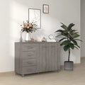 Light Gray Solid Wood Pine Sideboard T117077