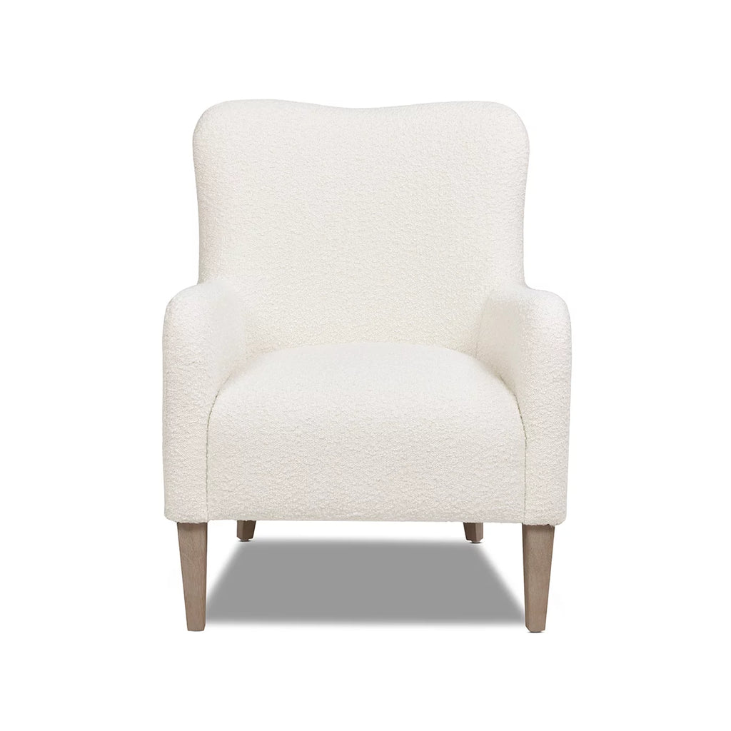 Ivory White Boucle Accent Chair L451731