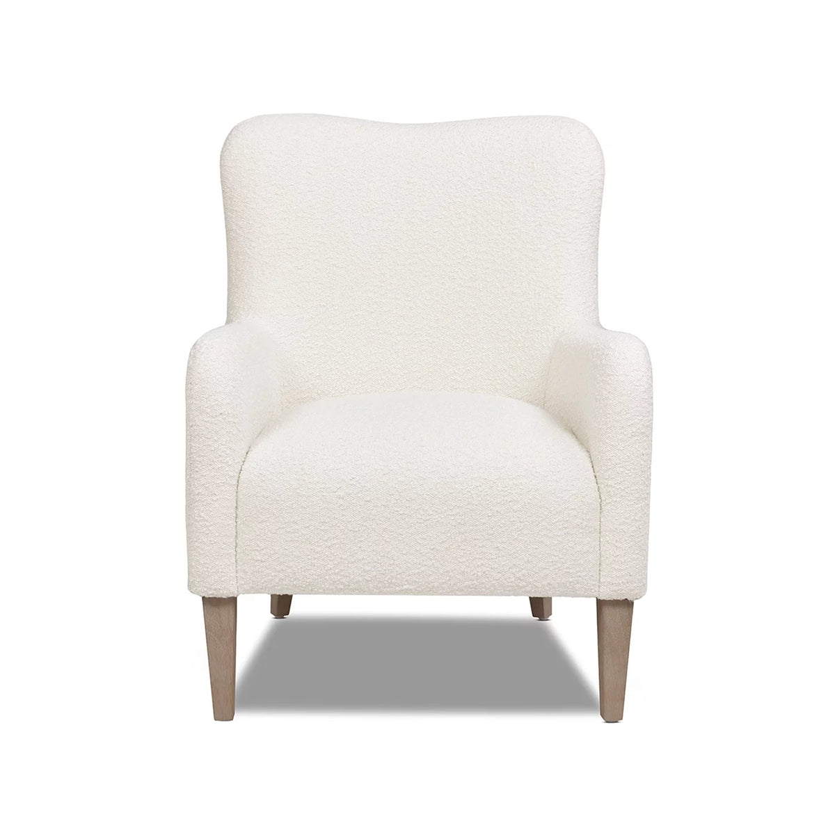 Ivory White Boucle Accent Chair L451731