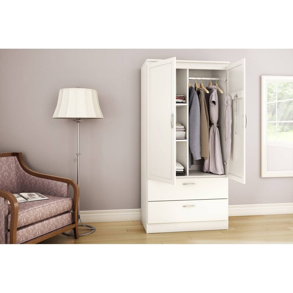 Gray Oak Wardrobe Armoire K385