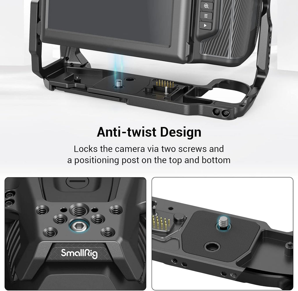 Full Cage for BMPCC 6K Pro with Built-in Removable Pogo Pin Connector X515487