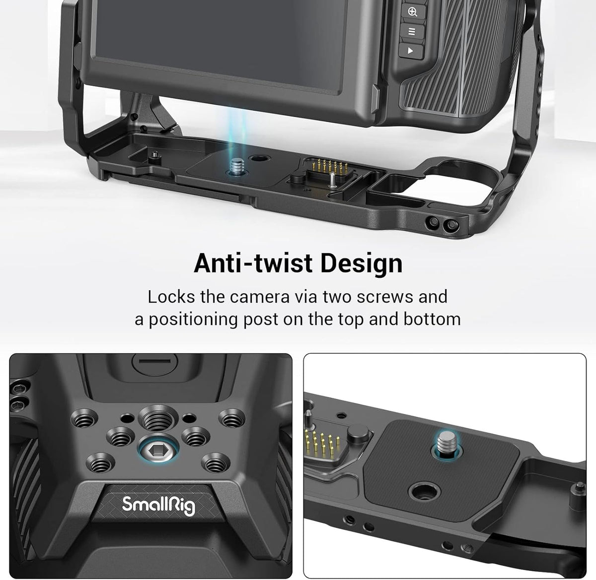 Full Cage for BMPCC 6K Pro with Built-in Removable Pogo Pin Connector X515487