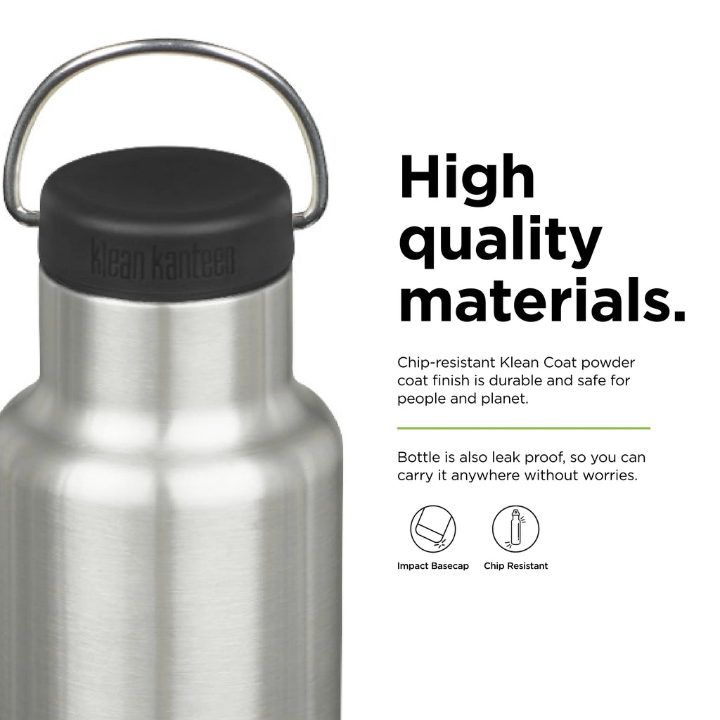 20 Oz Brushed Stainless Insulated Water Bottle H752