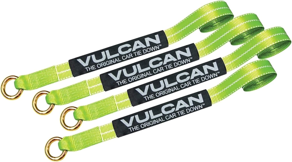 2 Inch x 12 Foot Yellow Loop Car Tie Down Straps X534