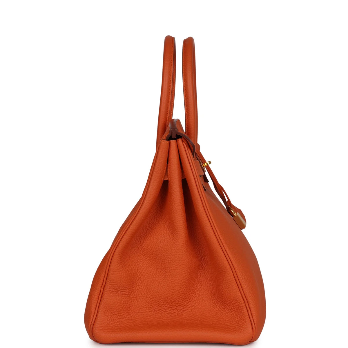 Pre-owned Orange Clemence Leather Handbag R452671