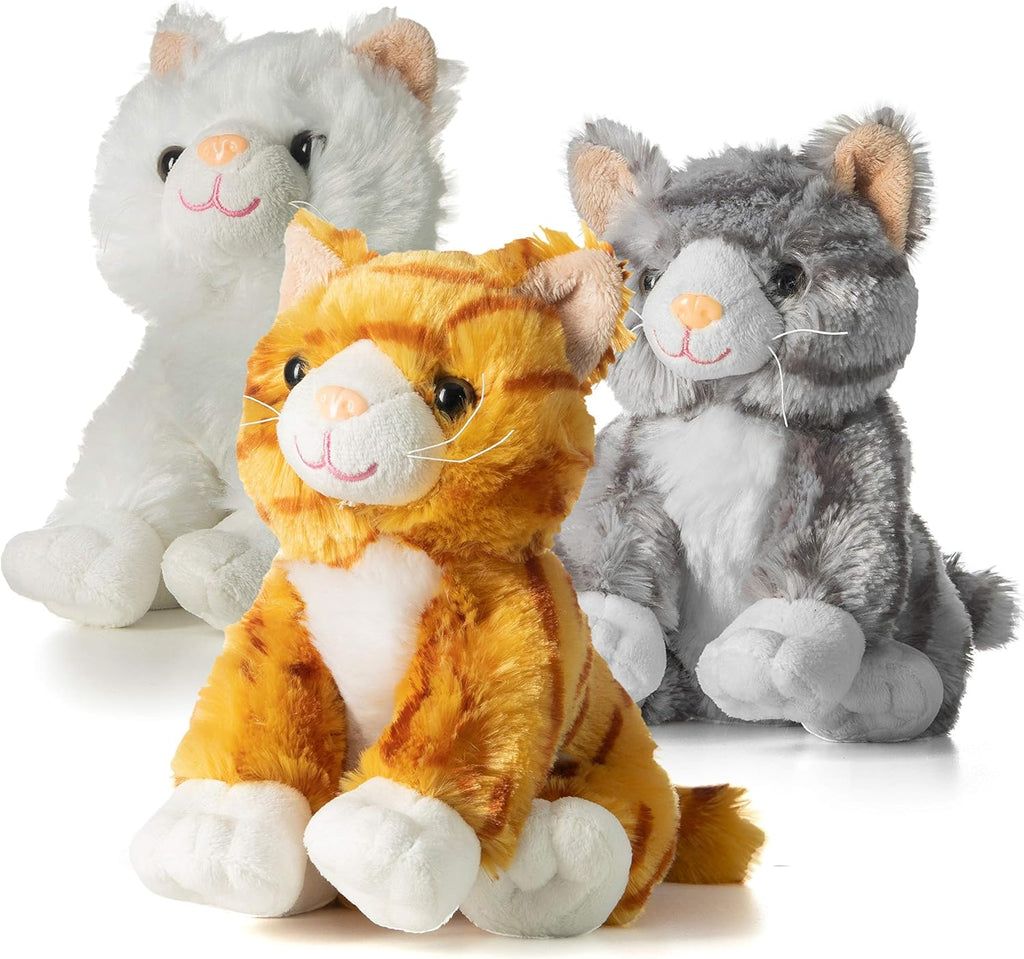 Pack of 3 Large Stuffed Animal Cat Plush Toys P857