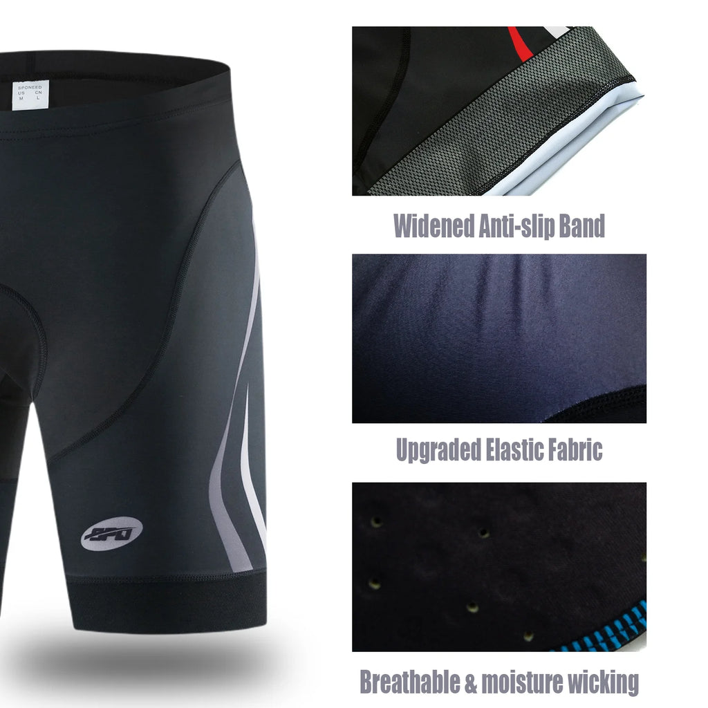 Gray Gel Padded Cycling Bike Shorts O1054