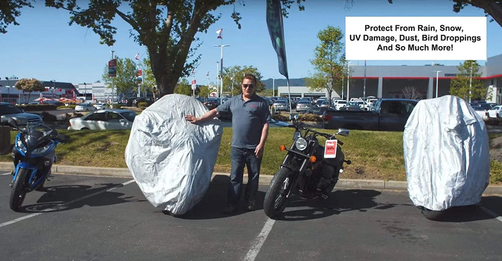 Scooter Cover with Reinforced Securing Straps and Storage Bag Q8530