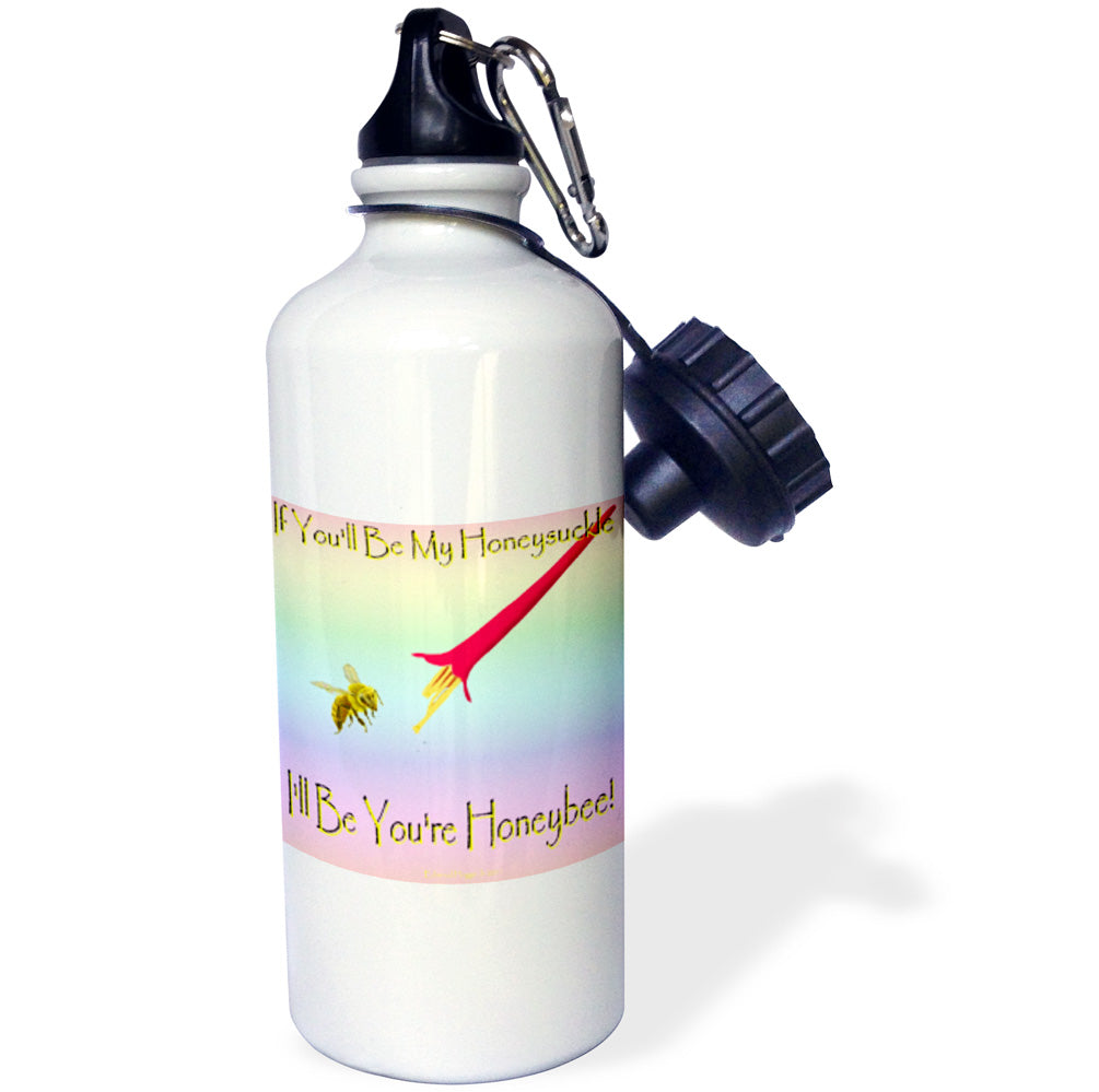 21 oz White Sports Water Bottle P177581