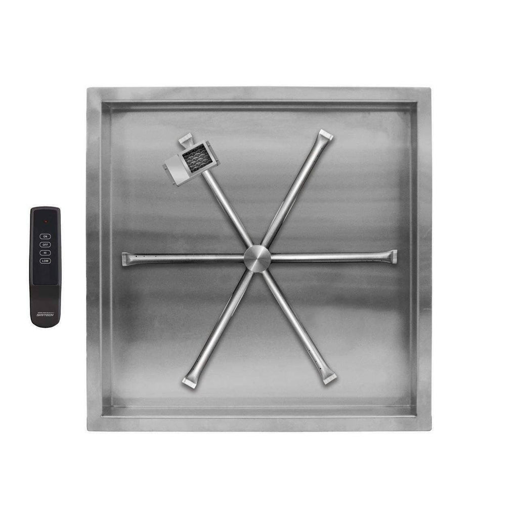 26x22 SS Square Gas Fire Pit Insert G27540
