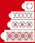 Royal Damask Cake Stencil Set W423205