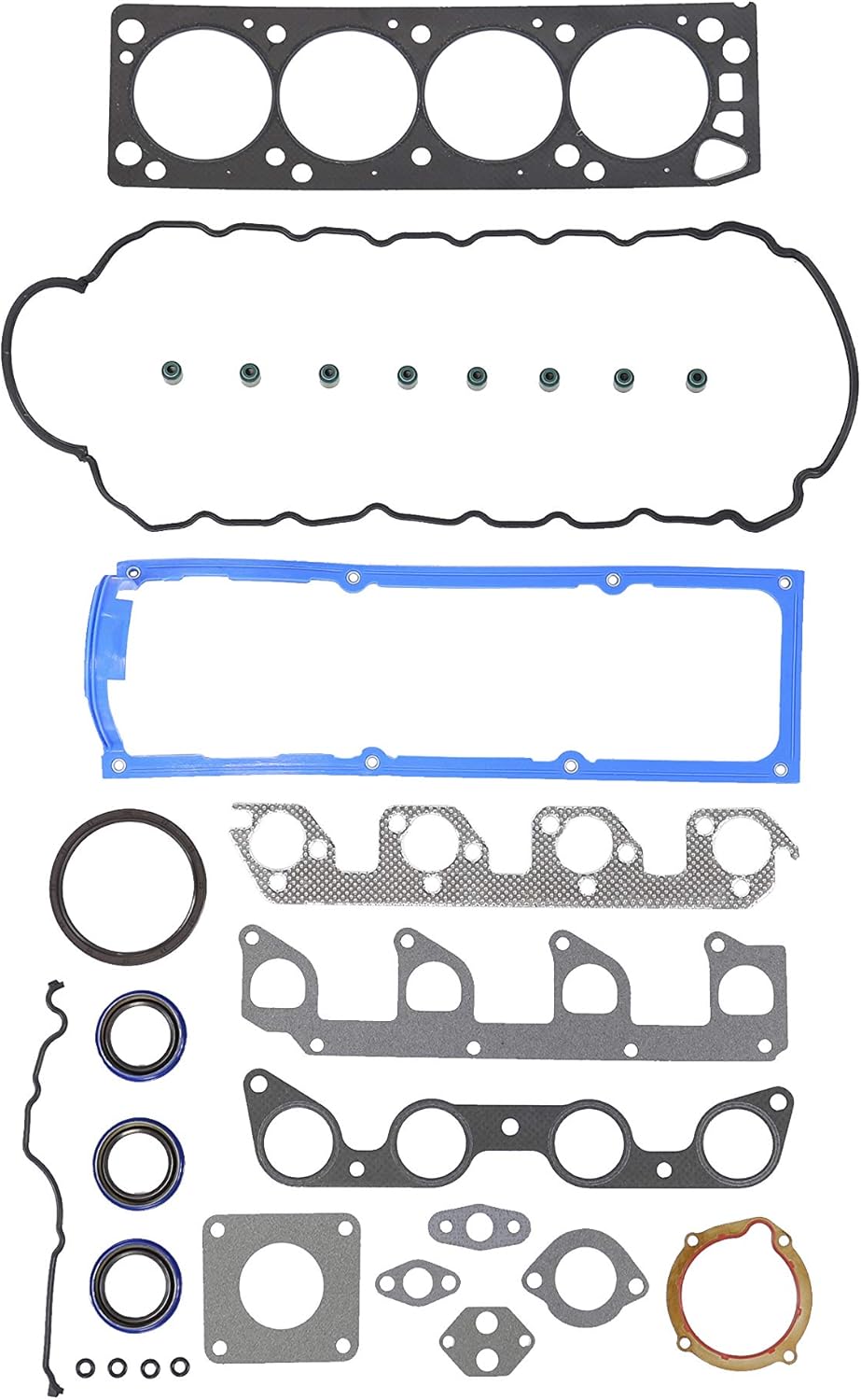 Graphite Full Gasket Sealing Set, 2.3L, 2.5L, L4, 8V, SOHC, Pack of 2 D12232