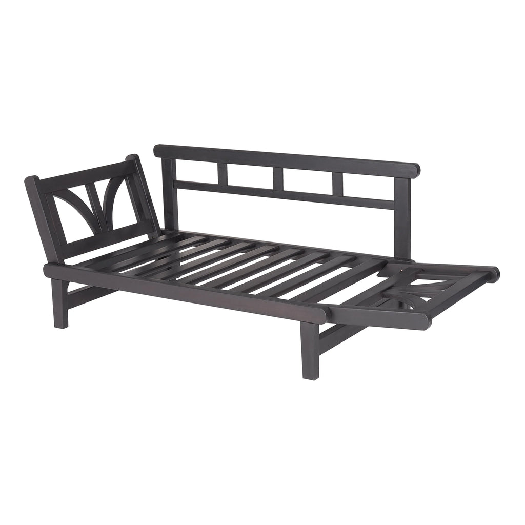 Convertible Wood Outdoor Sofa Blue Cushions X702554
