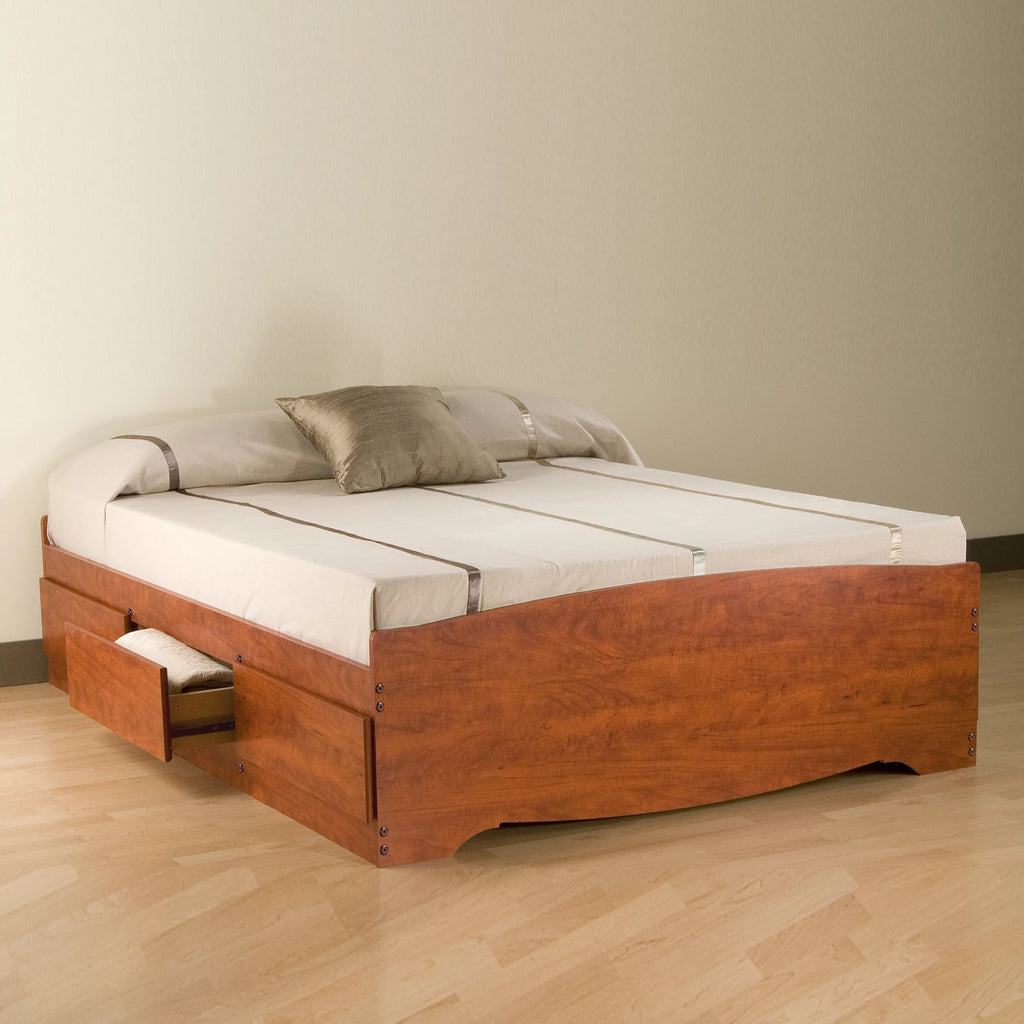 Cherry Queen Platform Storage Bed T8712
