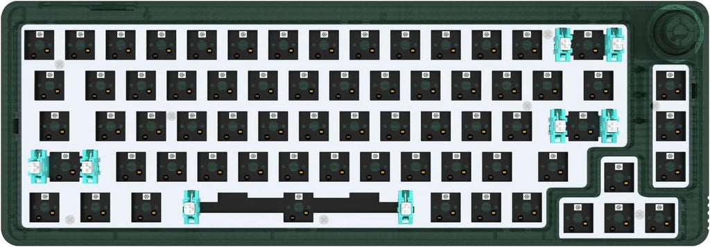 White 67 Keys Hot Swappable Mechanical Keyboard K816