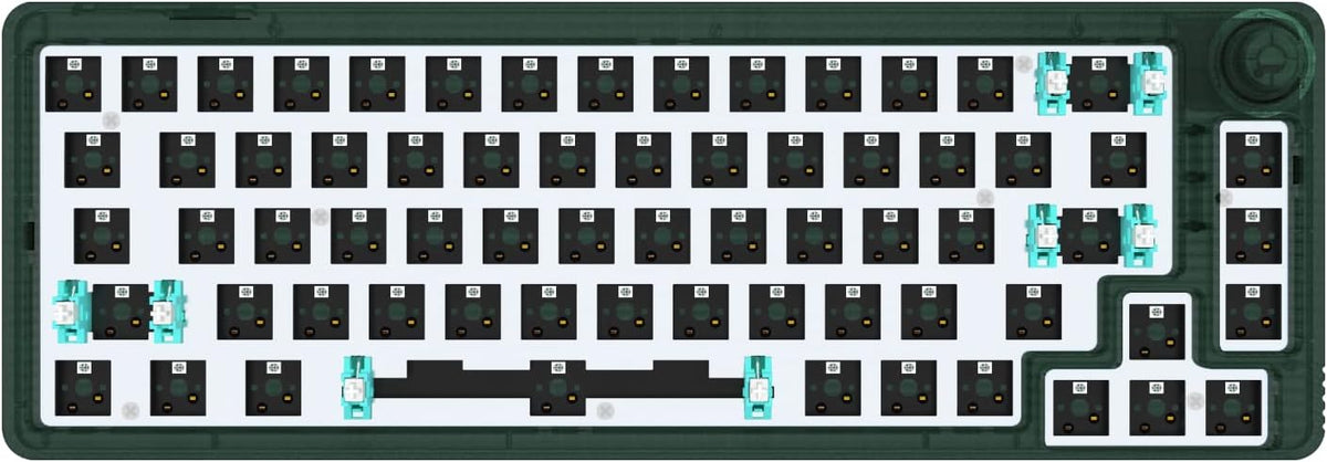 White 67 Keys Hot Swappable Mechanical Keyboard K816