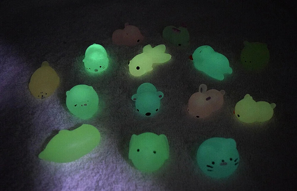 Glow-in-the-dark Squishy Fidget Animal Hand Toy F2507