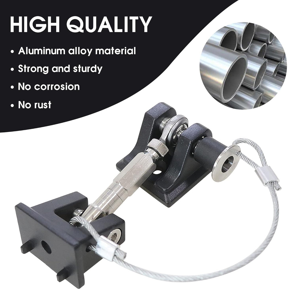 Aluminum Locking Hood Latch Kit for Jeep Wrangler JK, 1 Pair Pack of 2 N855