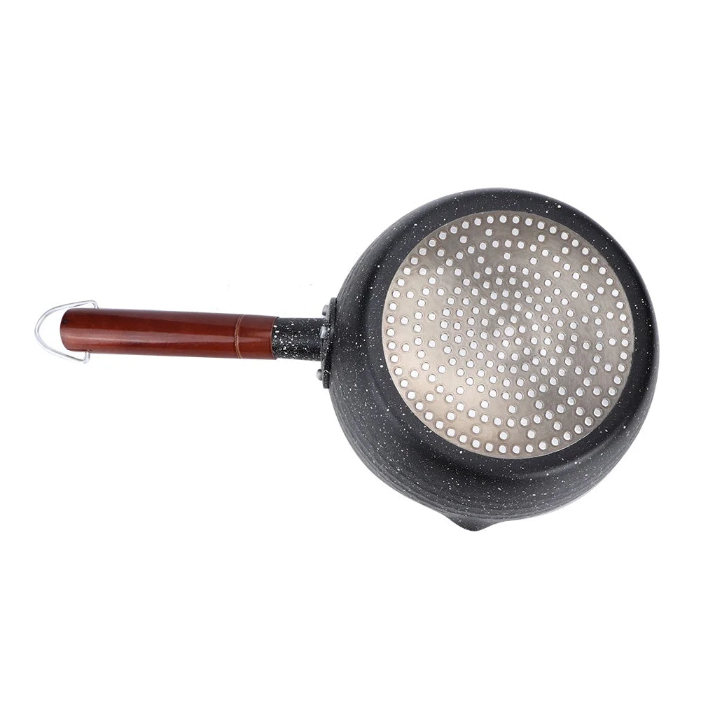 Olla de cocina antiadherente con mango de madera 18CM F78902