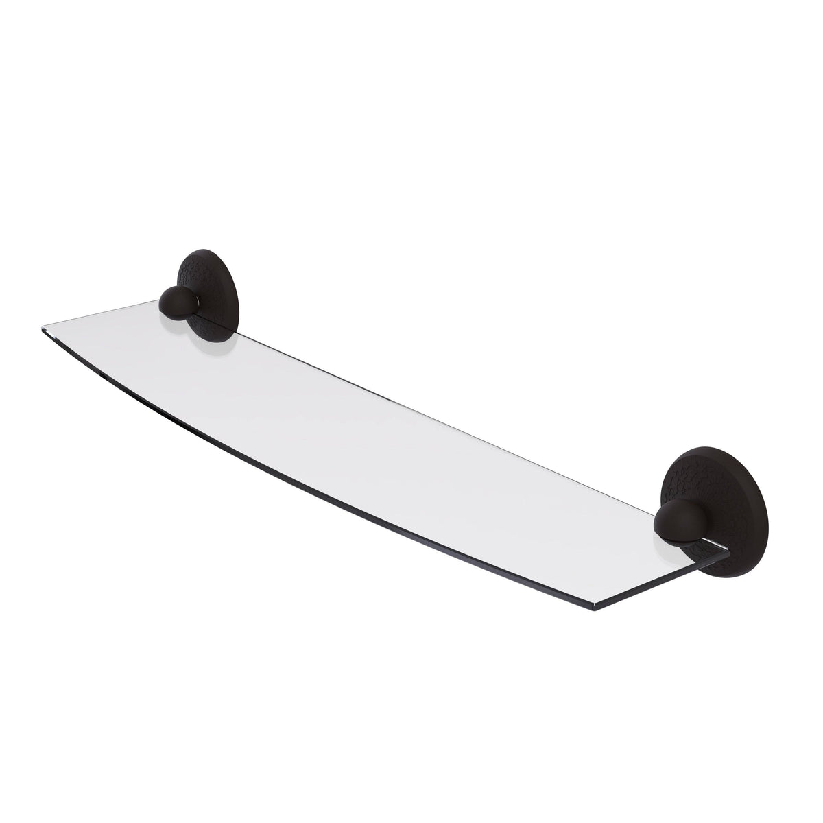 Polished Chrome 18 inch Glass Shelf E8627