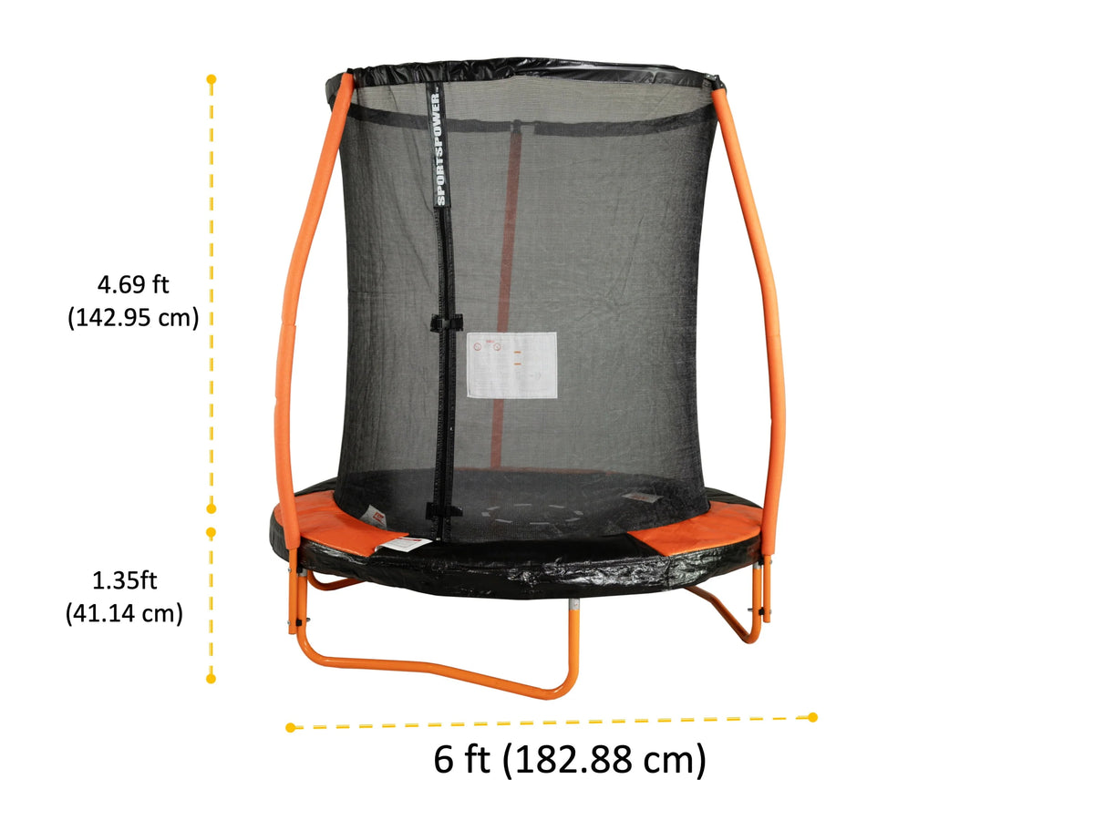 6-Foot Trampoline with Enclosure Y1242