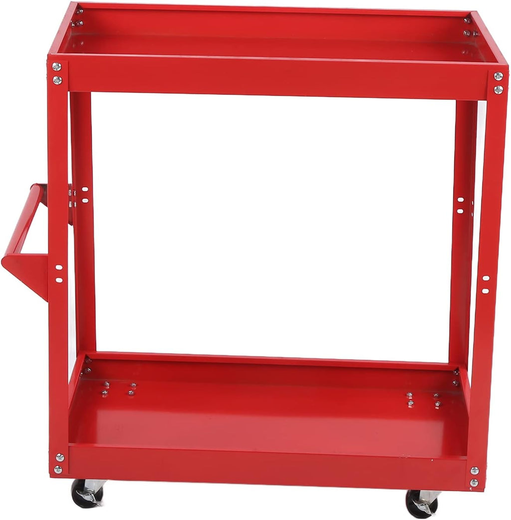 Utility Cart 2-Tray Rolling Storage Trolley C742850