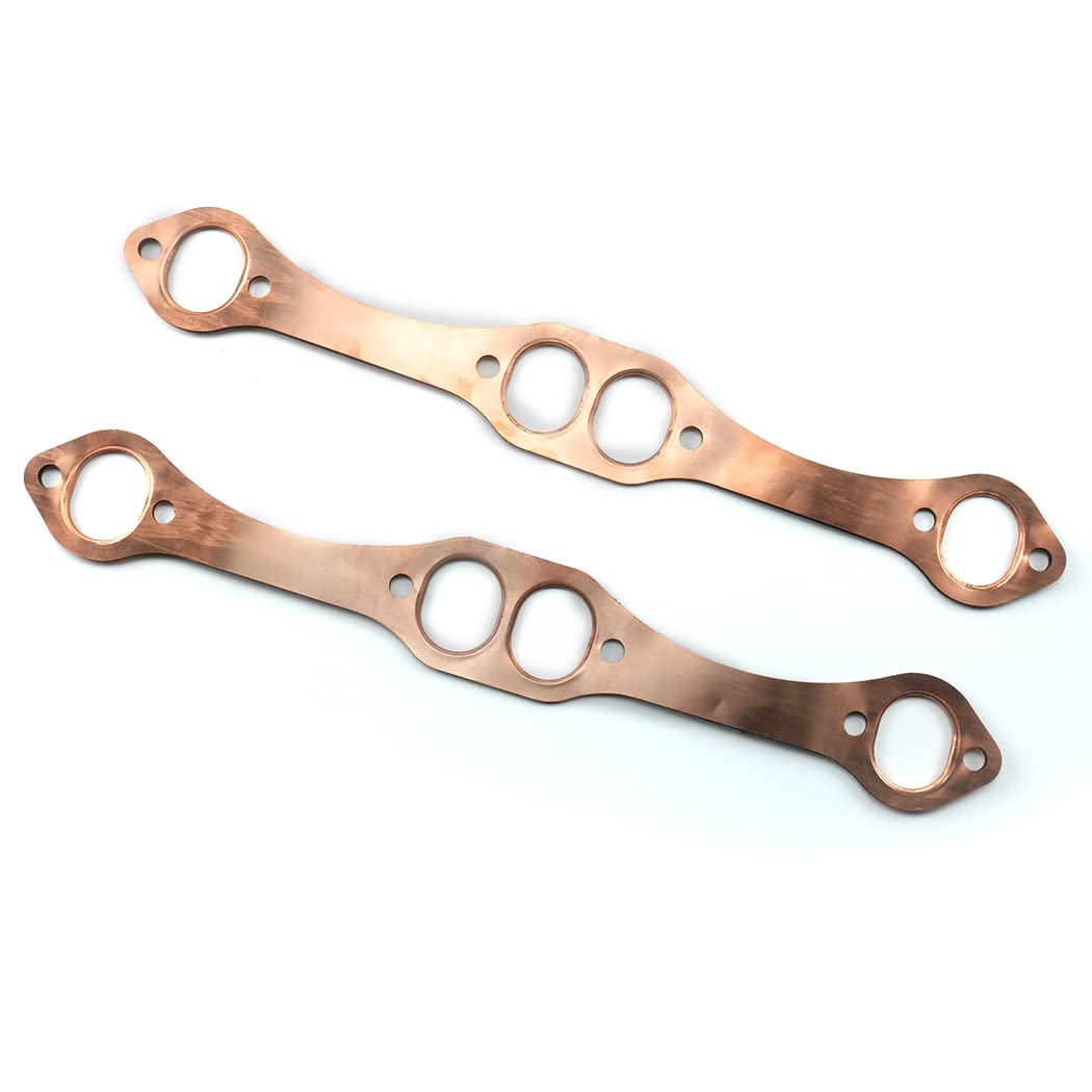 Oval Port Copper Exhaust Gaskets for Chevy SB 327 305 383 J627990