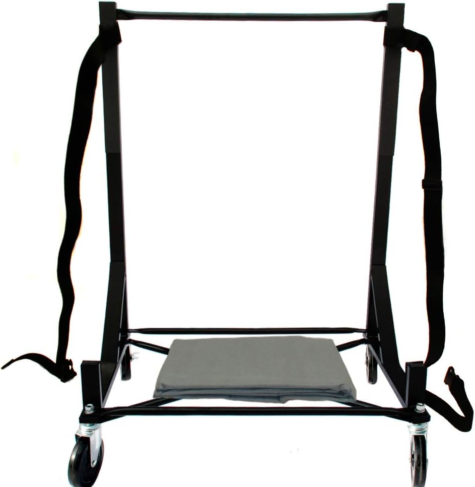 Heavy-duty Hardtop Stand Storage Cart with Castors and Strap O7044