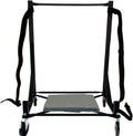 Heavy-duty Hardtop Stand Storage Cart with Castors and Strap O7044