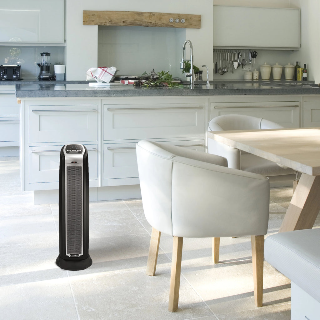 22.5 1500W Oscillating Ceramic Tower Electric Space Heater White N5112
