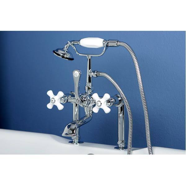 Oil Rubbed Bronze Clawfoot Tub Filler with Hand Shower J78311