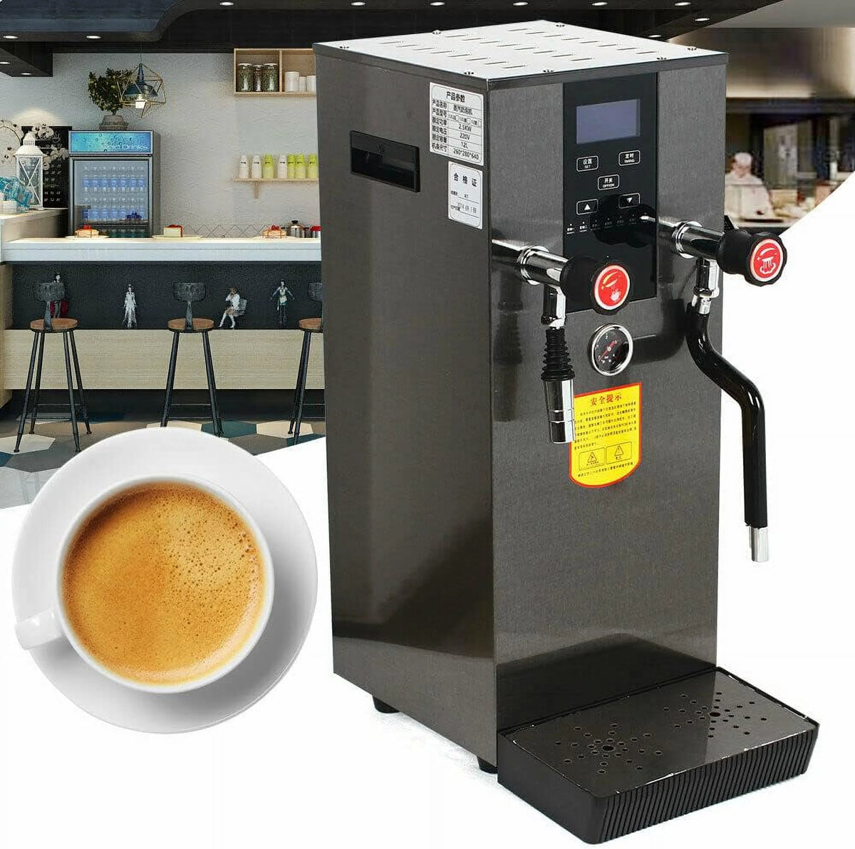 2500W 110V Commercial Stainless Steel Espresso Coffee Machine X890