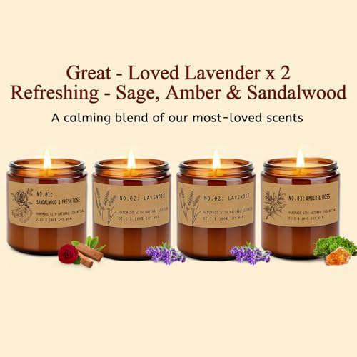 6 Pack Soy Scented Candles 21 oz Jar W2160