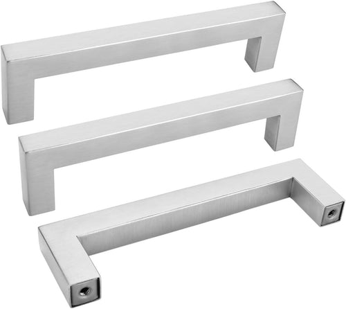 10 Pack Brushed Nickel Stainless Steel Cabinet Pulls A506