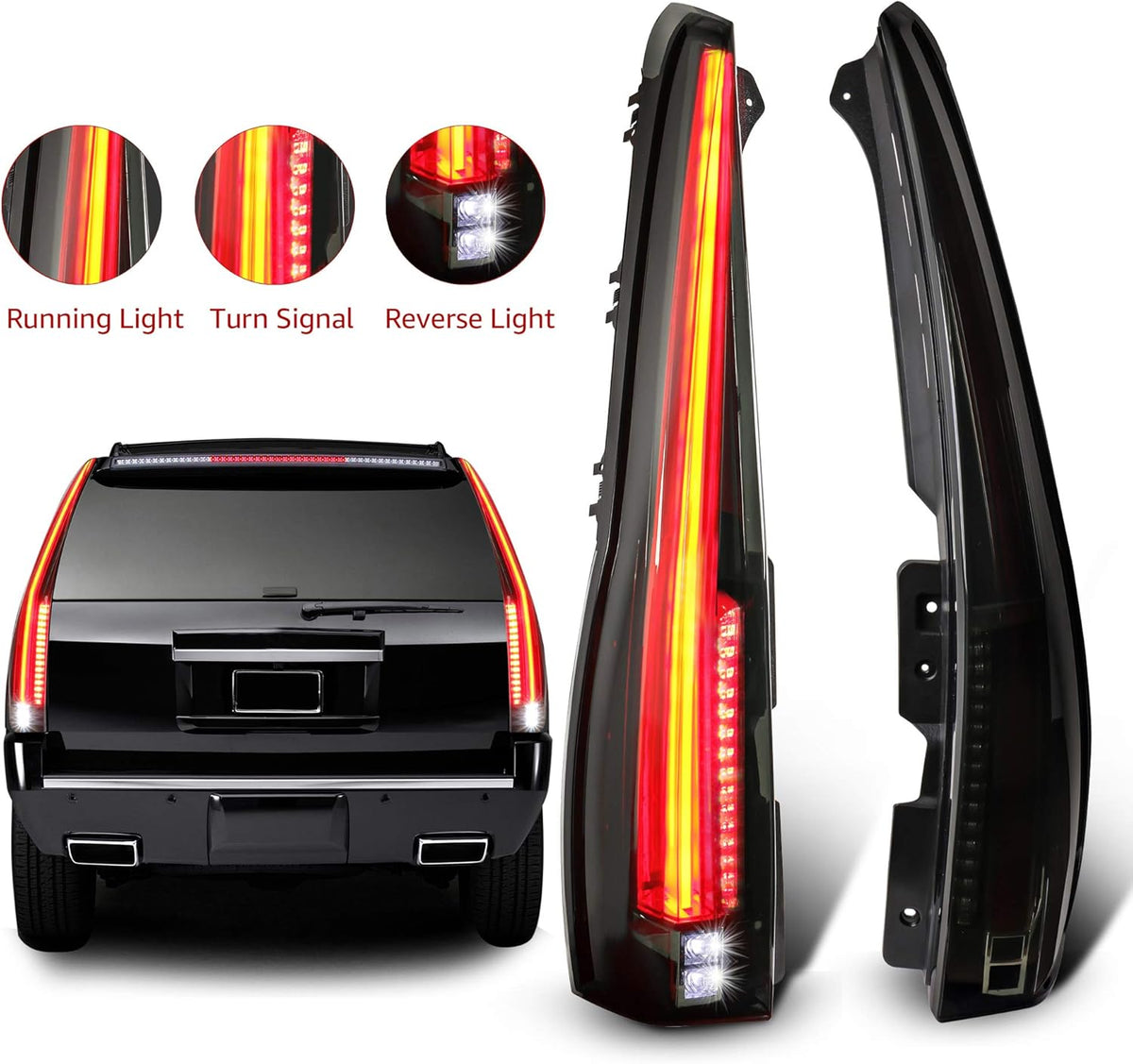 Red Clear LED Tail Light Assembly X950166
