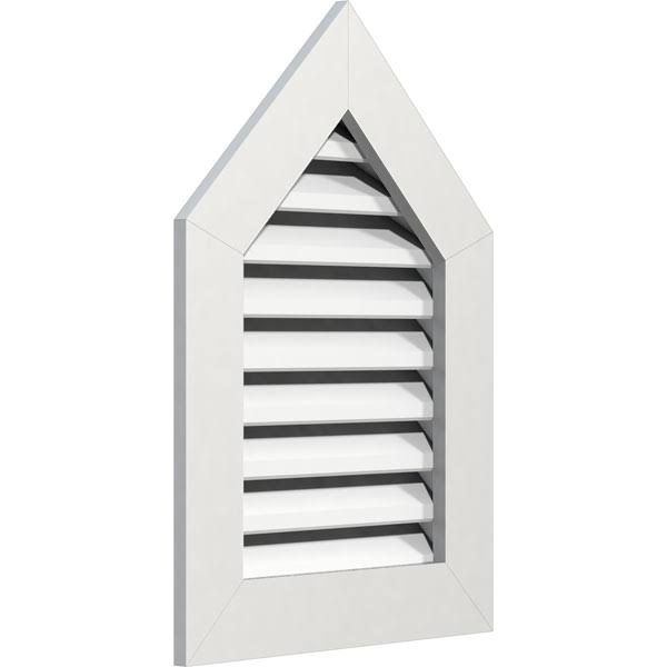 Peaked Top Gable Vent, PVC, 10/12 Pitch R3255