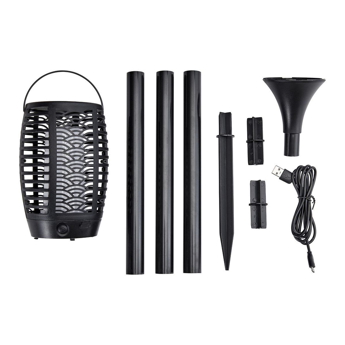 40 in. Solar LED Rechargeable Torch Light U544090