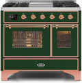 40 Dual Fuel Natural Gas Range Emerald Green Copper Trim Z427840