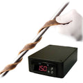 Silicone Rubber Heating Tape with Temp Controller, 0.5 in x 12 ft, 313 Watts E6695
