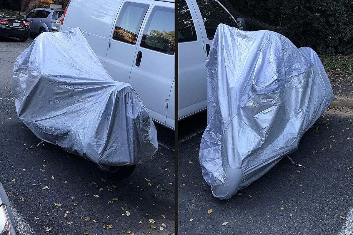 Scooter Cover with Reinforced Securing Straps and Storage Bag Q8530