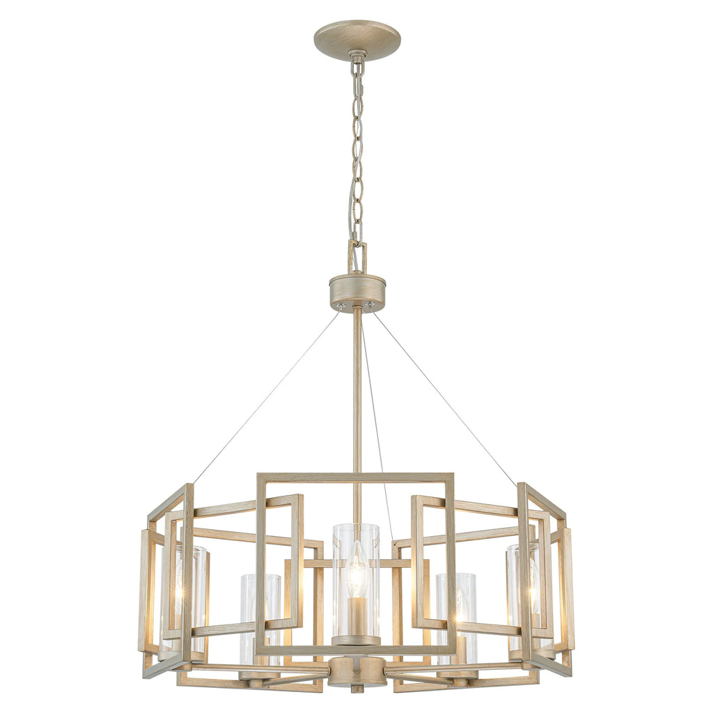 5-Light Dimmable Drum Chandelier Y308704