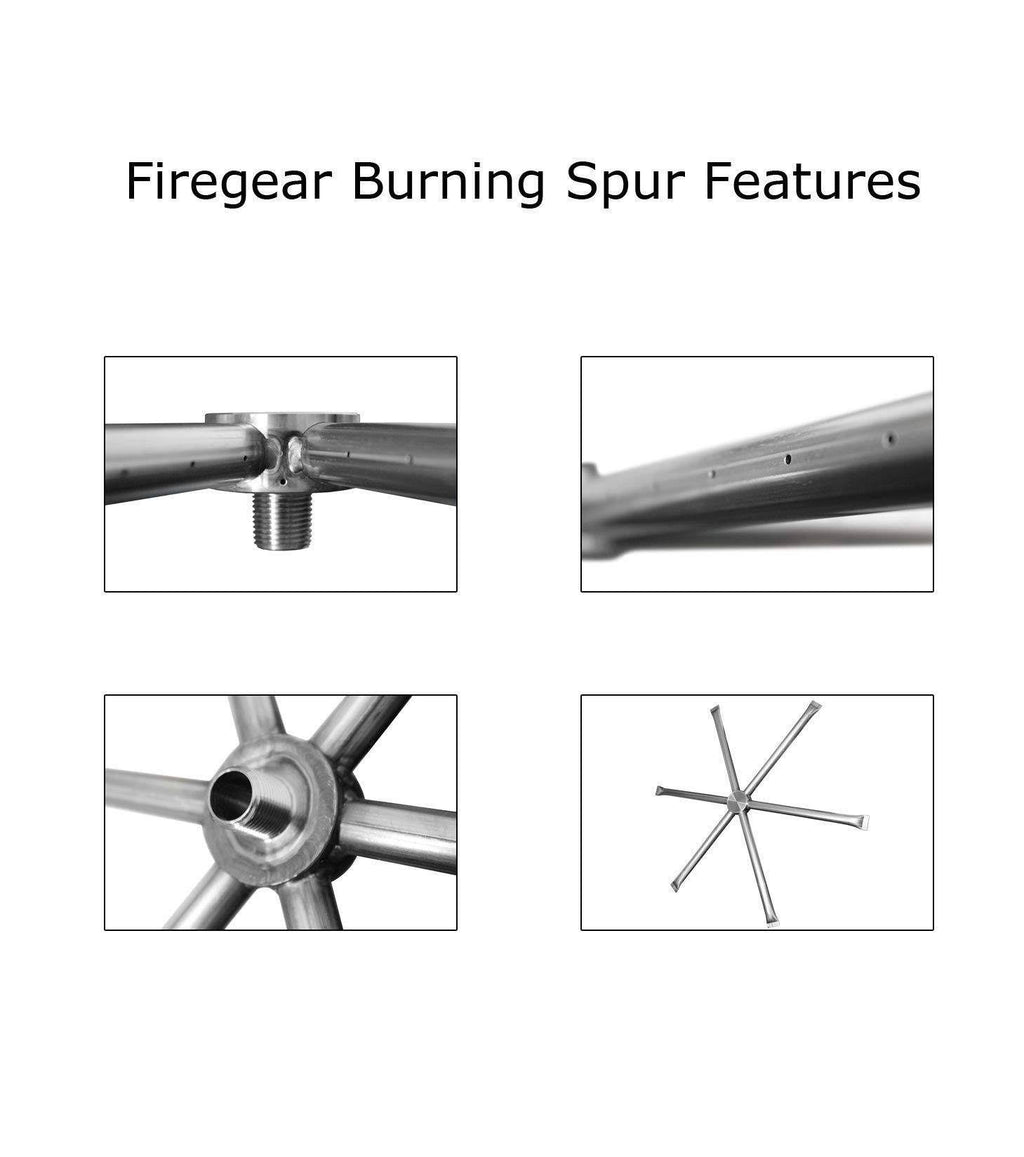 26x22 SS Square Gas Fire Pit Insert G27540