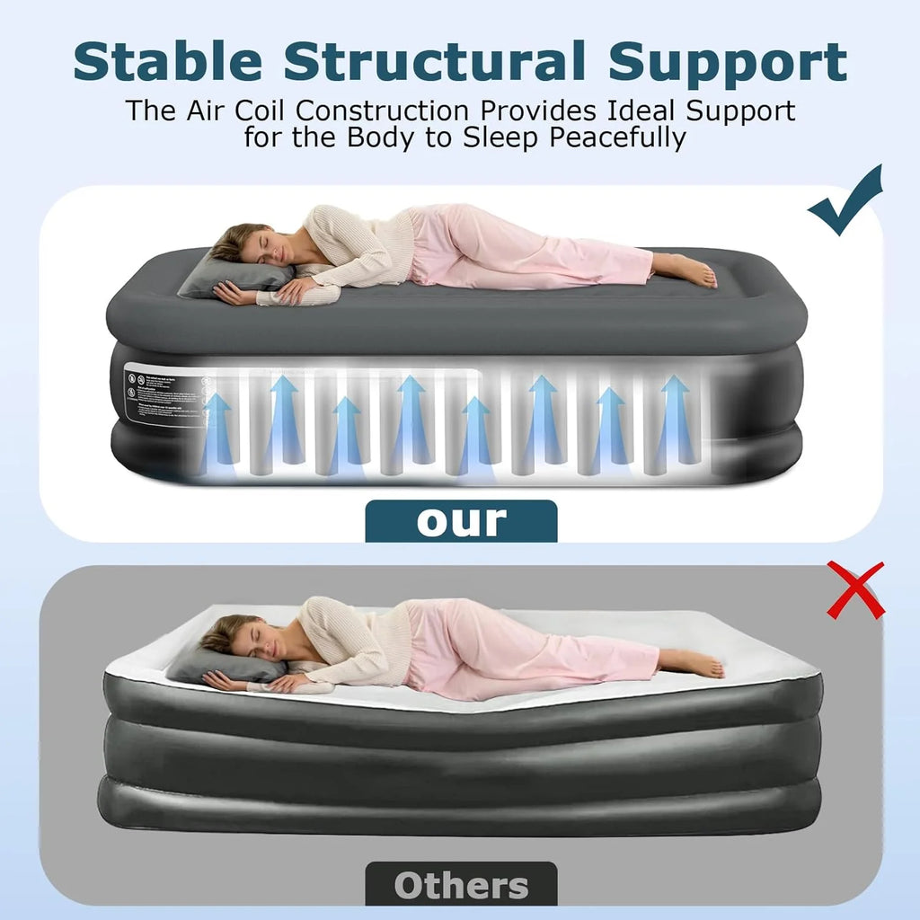 Queen Air Mattress with Built in Pump B526