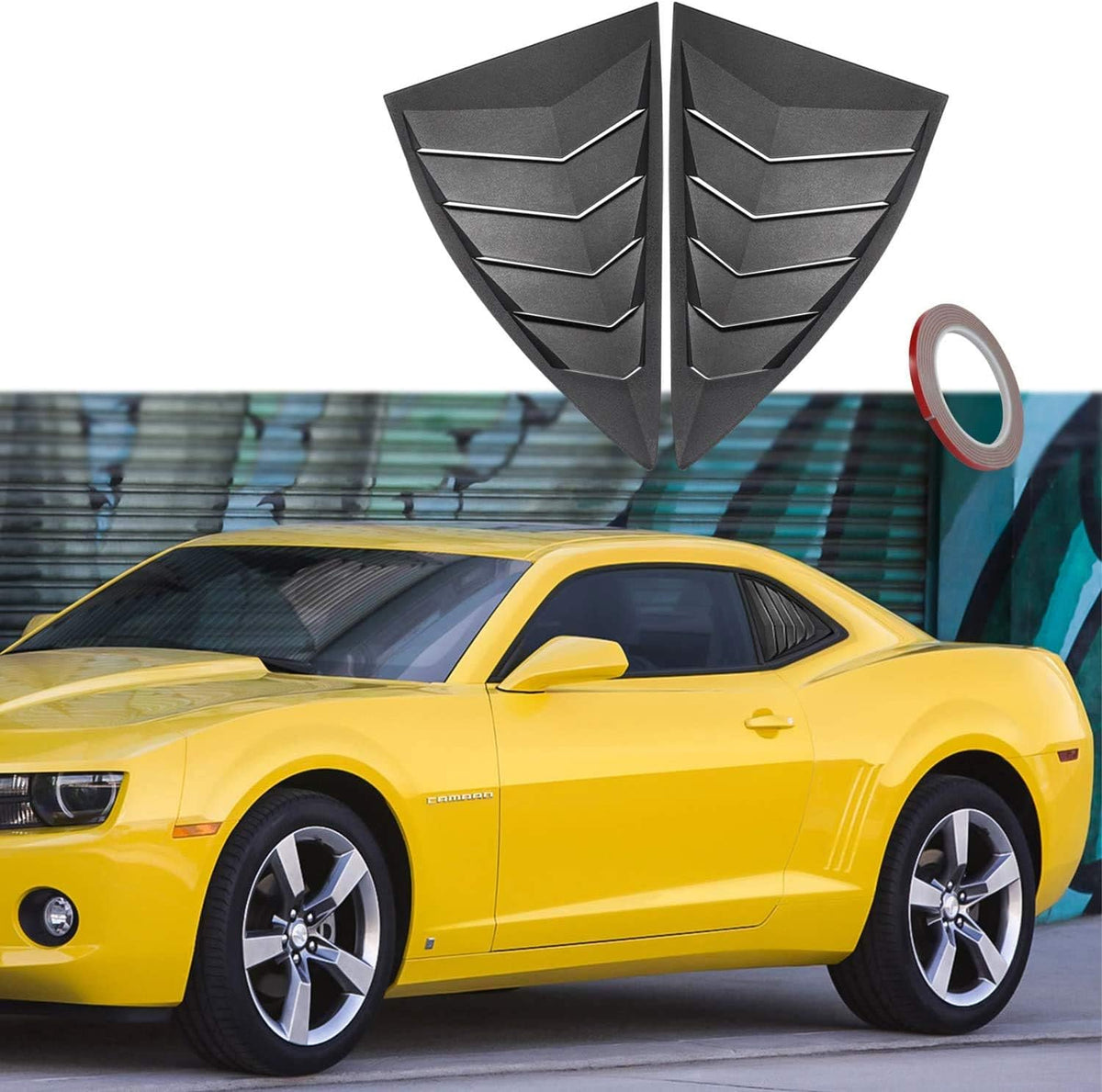 Matte Black ABS Window Louvers and Sunshade Covers S539