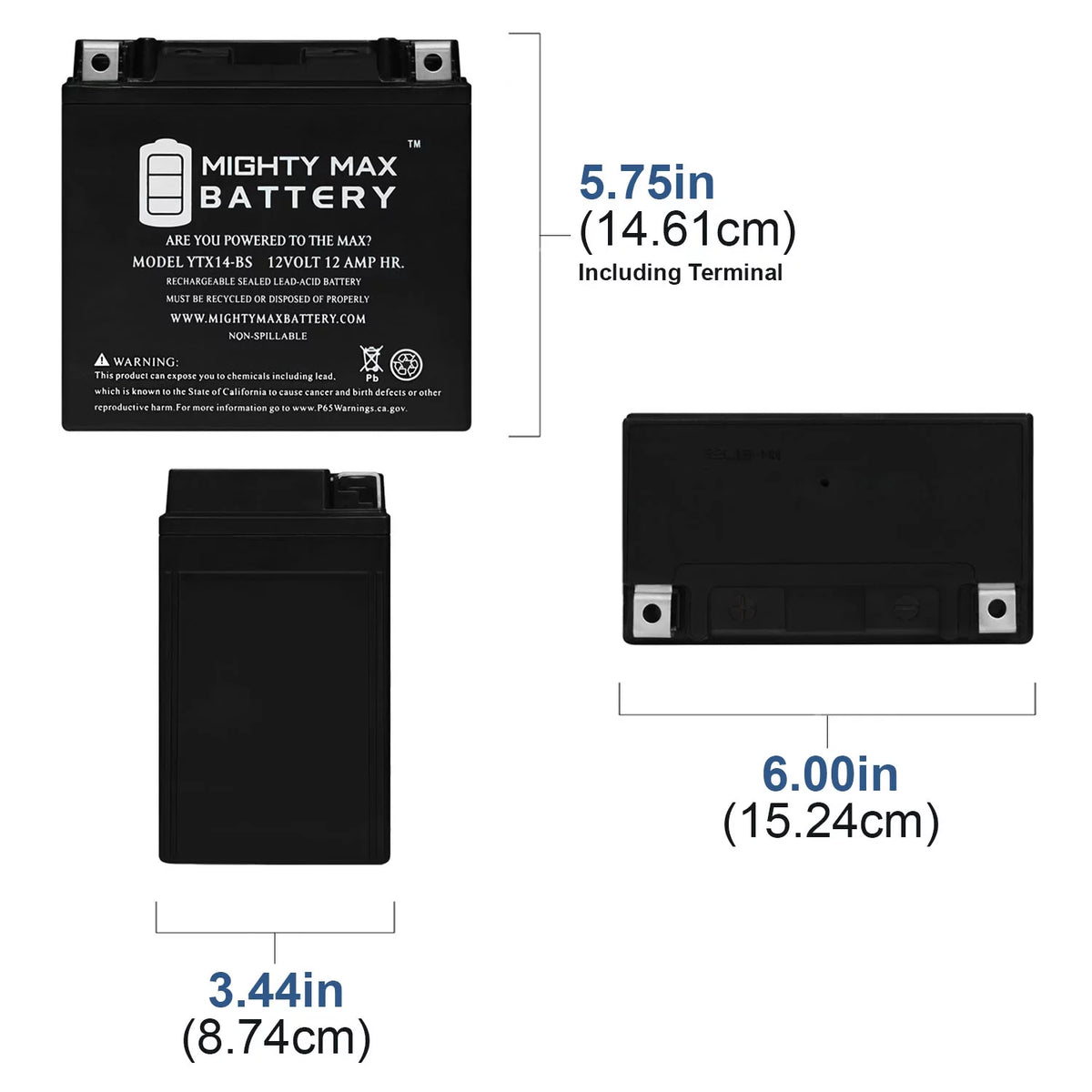 YTX14-BS Replacement Battery H241490