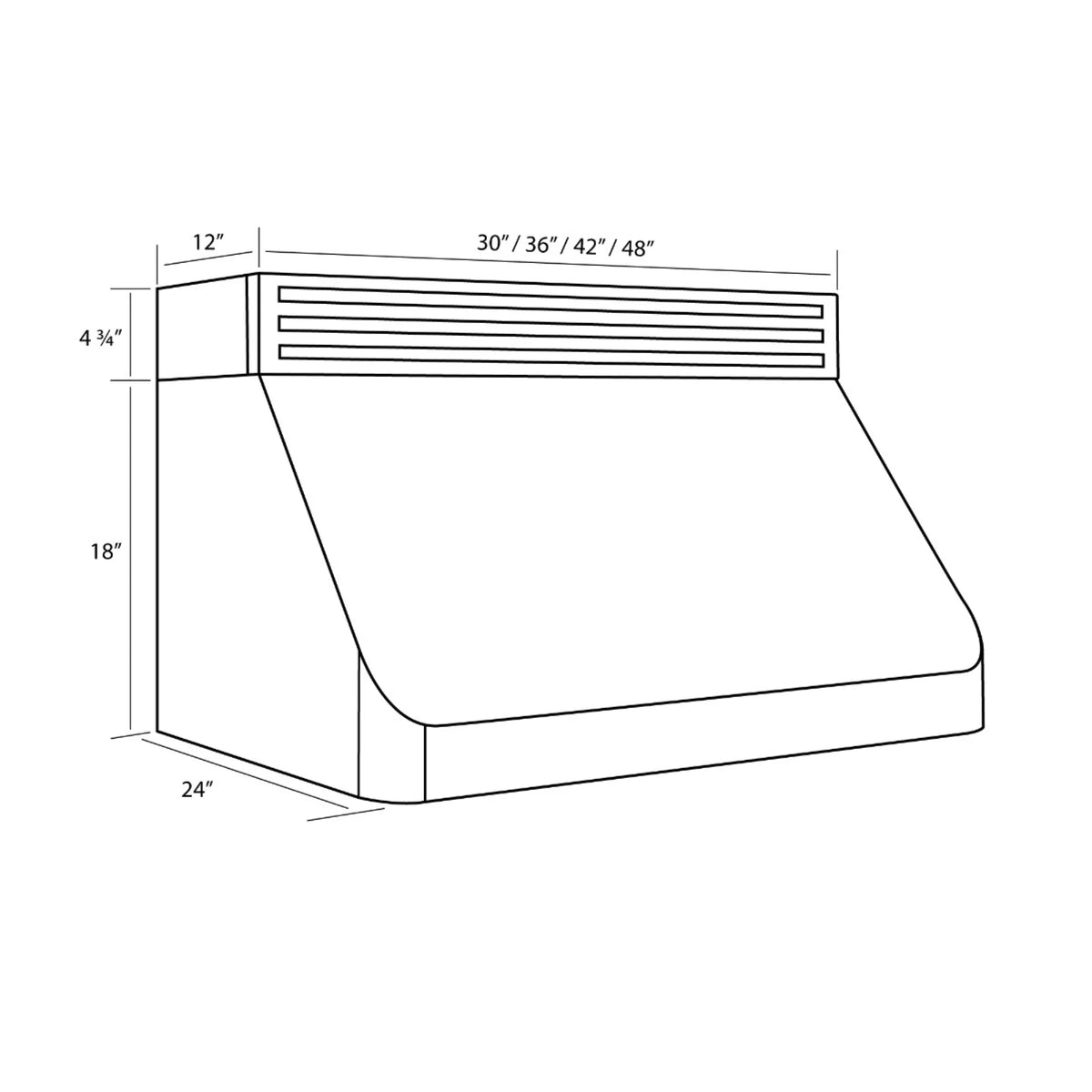 36 in. Stainless Steel Under Cabinet Range Hood P735