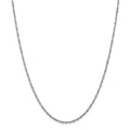 14kt White Gold Singapore Chain 24 inch Lobster Clasp P9521